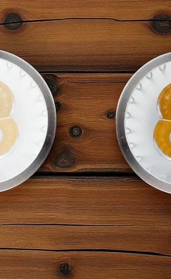 Vergleich von LED Diffusorfolien mit unterschiedlicher Lichtstreuung